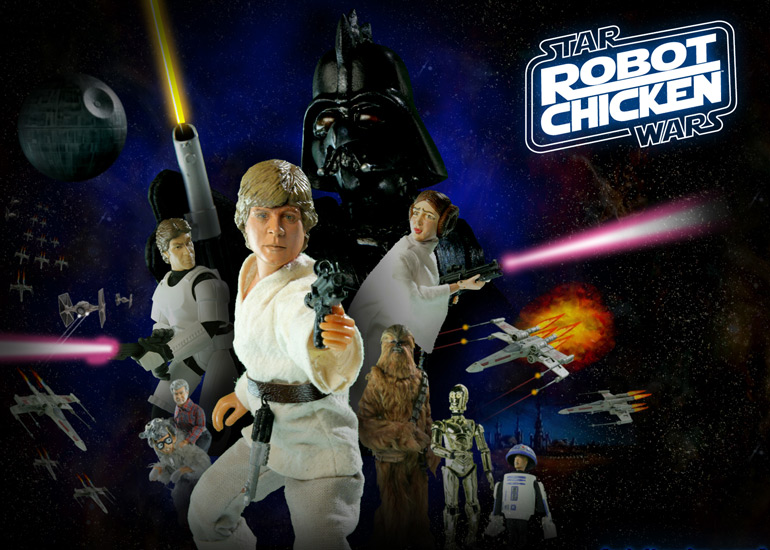  Sortie de Robot Chicken Star Wars , le coffret 3 DVD.