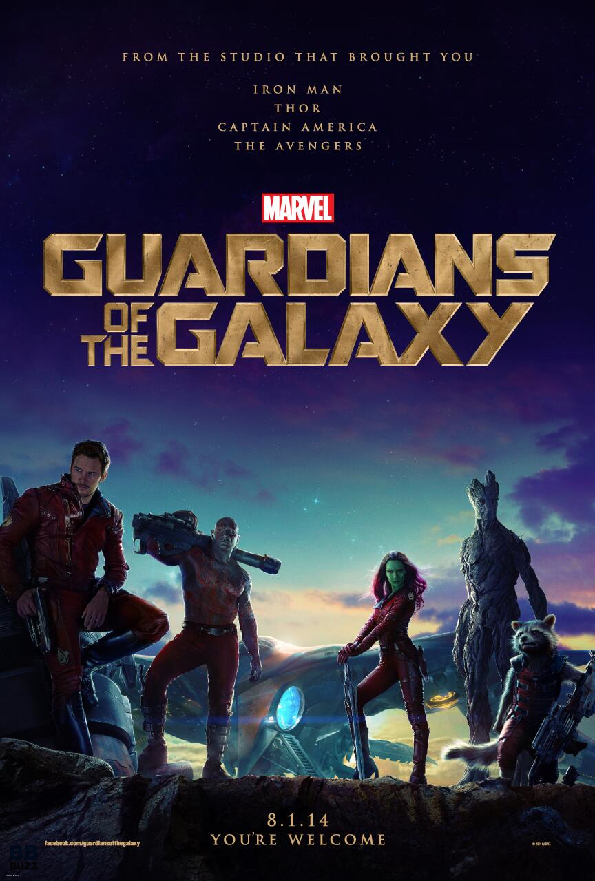  Gardians Of The Galaxy : le poster